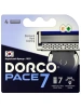 DORCO кассеты сменные 7 лезвий д/станка pace 7 4шт